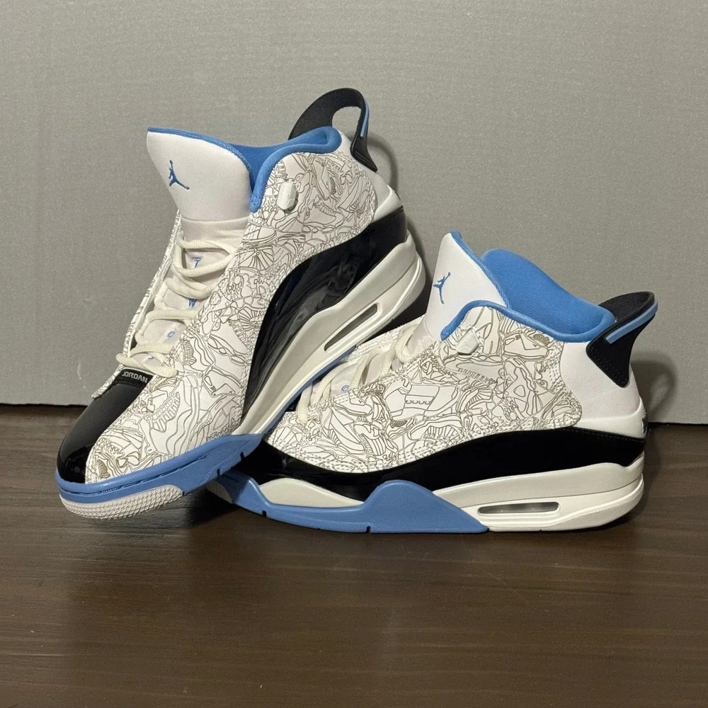 Jordan Mens Basketball Shoes Dub Zero University Laser Etched 311046-114 Size 10